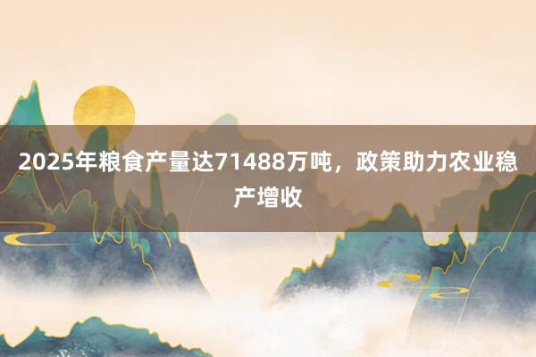 2025年粮食产量达71488万吨，政策助力农业稳产增收