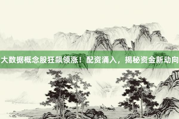 大数据概念股狂飙领涨!配资涌入,揭秘资金新动向